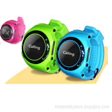 New product colorful smart GPS children watch can be call phone